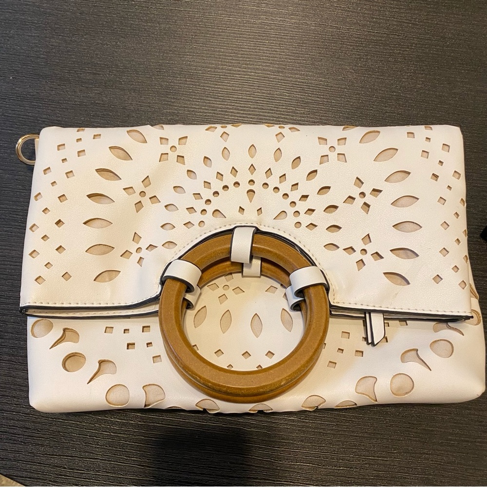Clutch with Wood Handle